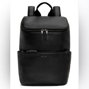 MATT & NAT Brave Dwell Collection Vegan Leather Backpack Adjustable Straps Flaw